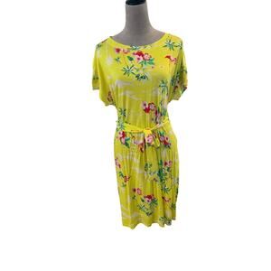 Tropical Hawaiian Floral Shift Dress Cruise Vacation Womens Plus 3X NWT
